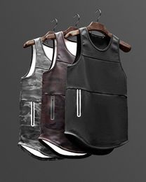 Mens Tank Tops Sports mens vest color muscle fitness summer models European and American sports quickdrying leisure 230509