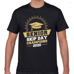 Men's T Shirts Tops Shirt Men Senior Skip Day Champions Class Of 2023 Fashion White Geek Short Male Tshirt XXXL