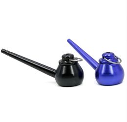 Smoking Pipes New European and American 80MM long teapot with Aluminium alloy pipe cover
