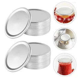 Dinnerware Sets 24 Pcs Jar Gripper Pads Mason Canning Lids Silicone Seal Liners Bulk Airtight Glass Fermenting Jars Regular Mouth