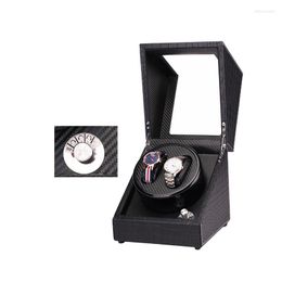 Watch Boxes 2 0 Carbon Fibre Automatic Winder Box Display Winding Storage Collection Five Gear Ddjustment Motor