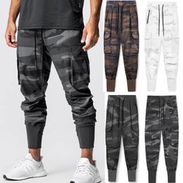 Men's Pants Men's Fashion Oversized Camouflage Cargo Outdoor Army Multifunctional Combat Trousers Thin Jungle