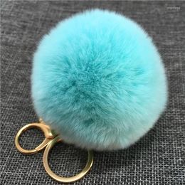 Keychains Faux Fur Hairball Keychain For Women Fashion Soft Key Chains Female Trendy Cute Lovely Jewelry Backpack Pendant GiftsKeychains