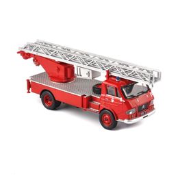 Diecast Model 1/43 Scale Diecast Car Pompiers Vehicles Ladder Fire Truck Model Car Model Kids Toy 230509
