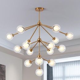 Chandeliers Nordic Tree Branch Chandelier Wrought Iron For Living Room Bedroom Glass Ball Creative Rustic Light