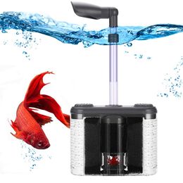 Accessories Aquarium Water Goblin Filter Fish Tank Add Air External Canister Filter Water Cycle Sponge Filter Shrimp Fish Manure Cleaning