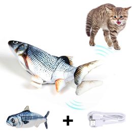 Toys HOOPET Electronic Pet Cat Toy Electric USB Charging Simulation Fish Toys for Dog Cat Chewing Playing Biting Supplies