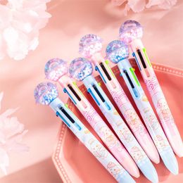 Pcs/lot Creative Planet Oil Ballpoint Pen Cute 6 Colours Ball Pens School Office Writing Supplies Stationery Gift