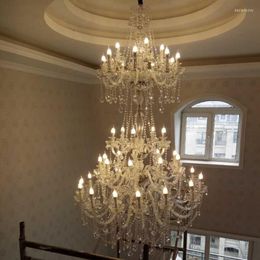 Chandeliers Modern Chandelier Large Spiral Living Room Crystal Lighting Fixture Staircase Stair Lamp Showcase Bedroom El Hall