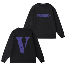 vlone man hoodie mens cotton cloth Men's Letter Graphic Hoodies Long Sleeve Pocket Casual Pullover Sweatshirt streetwear mens designer friend woman purple hoodie