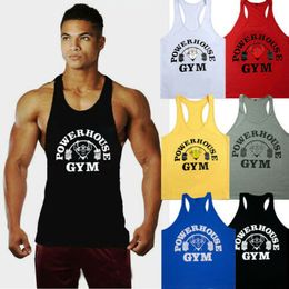 Men's Tank Tops Men Print Style Gym Casual Sports Singlet Tank Top Tee Stringer Bodybuilding Muscle Fitness Vest 230508