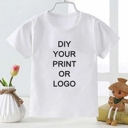 Shirts DIY YOUR PRINT OR Kids Summer T-shirt Short Sleeve Casual Clothes Cosy Soft Top Tumblr CUSTOM TEXT Children's Clothing