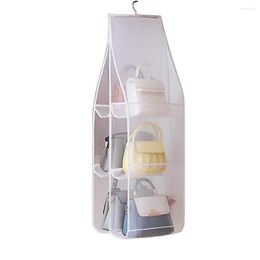 Storage Bags Modern Handbag Organiser Reusable Bag Holder Transparent 6/8 Pockets Wardrobe Shoulder Keep Tidy