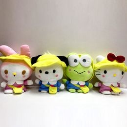 Wholesale Kero Kero Keroppi Melody cute little Yellow cap plush toys children's games playmate room decor
