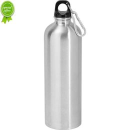 New 500ML/750ML Sliver Aluminum Water Bottles Flask Double Wall Vacuum Insulated Bottle Sports Travel Climbing Hiking Bottles