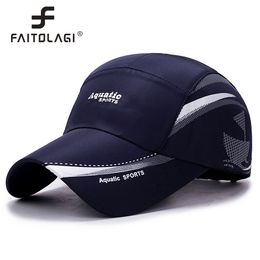 Ball Caps Outdoor Golf Fishing Hats for Men Quick Dry Waterproof Women Baseball Adjustable Sport Summer Sun 230508