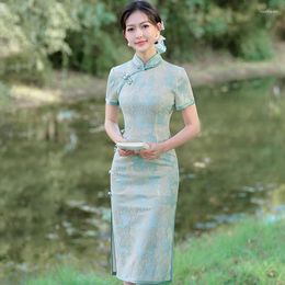 Ethnic Clothing Girls Fashion Cheongsam High-grade Elegant Traditional Chinese Costumes High-quality Retro Style.