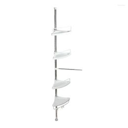 Hooks Extension Type 4 Tier Corner Storage Holder Shelves Bathroom Shampoo Shower Kitchen Rack Organizer Bath Accessory