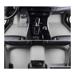 Floor Mats Carpets Custom Fit Car Interior Accessories Mat Specific Waterproof Pu Leather For Vast Of Models And Make Fl Set Carpe Dhxfm