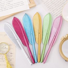 36pcs Luxury Pens Cute Feather For School Supplies Korean Stationery Writing Office Accessories Kids Prizes Things