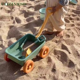 Sand Play Water Fun Beach Sensory Bucket Toys For Kids Plage Parent Children Interactive Shovel 230508