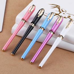 Picasso 986 Irene Metal Rollerball Pen Fine Point 0.5mm Signing Beautiful Leaf Clip Writing For Office Business
