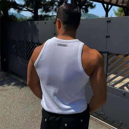 Men's Tank Tops 2023 Mens Workout Casual Top Fitness Summer Running Singlet Quick Dry Vest Clothing Bodybuilding Sport Sleeveless Shirt