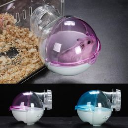 Supplies Pet Hamster Bath Sand Room Pet Toy Acrylic Mouse Bathroom Cage Pets Box Toilet For Small Animals Toilet Hamster Cages Tubes