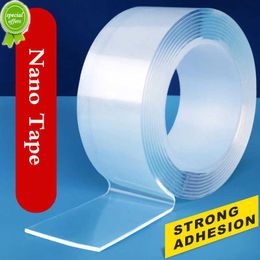 New 1M/5M Transparent Double Sided Tape Nano Self-Adhesive Tape No Trace Reusable Tape Glue Sticker for Car Kitchen Bathroom