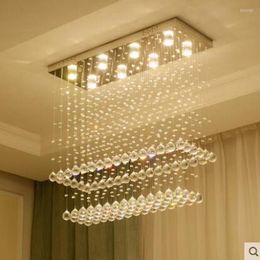 Pendant Lamps Crystal Chandelier Led Living Room Lamp Simple Modern Bedroom Restaurant Atmosphere Home Fixture