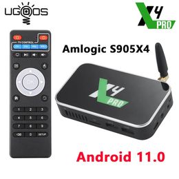 Ugoos X4 Pro TV BOX Android 11 Amlogic S905X4 DDR4 4GB 32GB 4k HD Media Player Wifi 1000M LAN AV1 Smart Tv Box