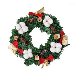 Decorative Flowers Christmas Garland For Door Wreath On The Of Artificial Decoration 2023 Garlands Home Decorations