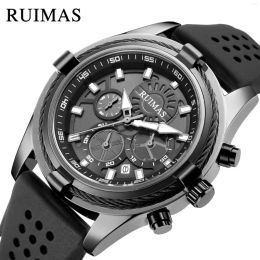 Wristwatches RUIMAS Fashion Men Watches Sport Quartz Watch For Man Luminous Luxury Chronograph Casual Clock Reloj Hombre 311