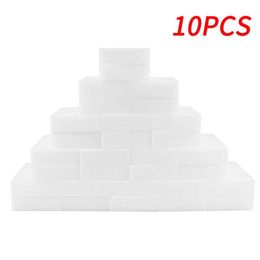 Sponges Scouring Pads 10Pcs Melamine Kitchen Set Eraser Foam Cleaner Magic For Wall Cars Office Bathroom Cleaning Y23