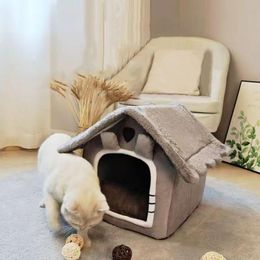 Mats Cat House Fully Enclosed Winter Warm Dog House Cat Bed Small Dog Removable and Washable Type House Pet Litter Cat Supplies 2023
