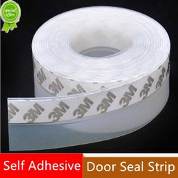 New 5M Self Adhesive Door Bottom Seal Strip Door And Window Seal Sound Insulation Strip Windproof Windshield Weather Tape Strip