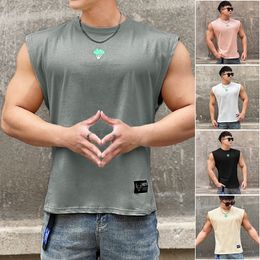 Mens Tank Tops Summer men Vest brand gym top Men Fitness sleeveless shirt Male cotton Sports vest Undershirt casual clothing 230509