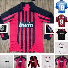 2006 2007 2008 AC Milans Kaka Inzaghi Retro Soccer Jerseys 06 07 07