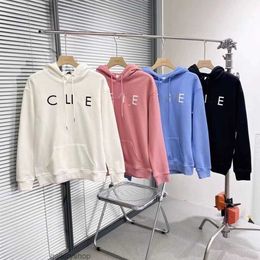 Cel Bestquality 2024 Early Spring New Mens Hooded CE Sweatshirt Pullover Designer Lins Letter Fashion Hooded Couple Winter And Autumn Casual Fashion Sweater Star19