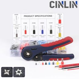 Tang Tubular Terminals Crimping Tools 10S 0.08mm10mm 257AWG 66 0.086mm 2510AWG Clamping Plier Crimper Set Hand Clamp