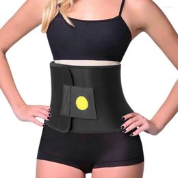 Waist Support Trainer For Women Exercise Sweat Comfortable Yellow Band Keeping Warm Adjustable