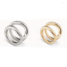 Cluster Rings Spain Fine Fashion Electroplated 925 Silver 14k Gold Creative Design Ring Festival Jewellery Gift