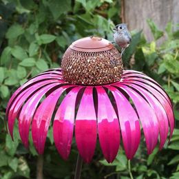 Feeding Garden Bird Feeder Petals Sahpe Sensation Pink Coneflower Bird Feeder Wild Bird Feeder Gazebo Hummingbird Feeder Feeding Bird