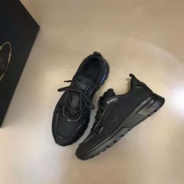 Fashion Men Casual Shoes FLY BLOCK Running Sneaker Italy Classic Onyx Resin Low Top Black Calfskin Platform Bottoms Designer Casuals Fitness Sports Shoes Box EU 38-45