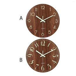 Wall Clocks Nordic 30cm Clock The Dark Hanging Bedroom Living Room El Bar Bathroom School Decorative