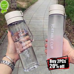 800ml/600ml Large Capacity Sports Fruit Lemon Juice Drinking Bottle Infuser Clear Portable Outdoor Sport Plastic Water Bottle