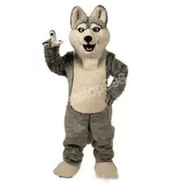 New Hot New Wolf Mascot Costumes Christmas Fancy Party Dress Cartoon Character Outfit Suit Adults Size Carnival Easter Advertising