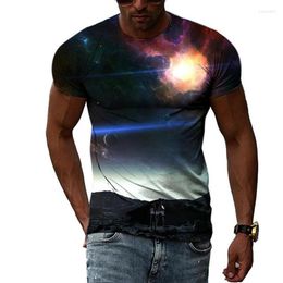 Men's T Shirts The Surface Of Mars Summer Harajuku Design Fashion Men Shirt 3D All Over Printed Tee Tops Unisex