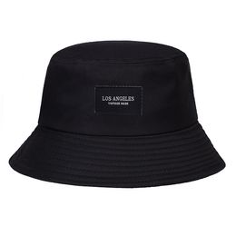 Wide Brim Hats Bucket los angeles bucket hat Letter Embroidered Hip Hop panama for Men Cotton Fisherman Hat Casquette Women outdoor sun hats 230508