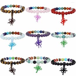 Strand SUNYIK 21 Prayer Beads Mala Bracelet 7 Chakra Stone Yoga Healing Balancing Tibetan Buddhist Bangle